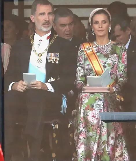 King Felipe and Queen Letizia at the Enthronement ceremony of Japanese Emperor 6