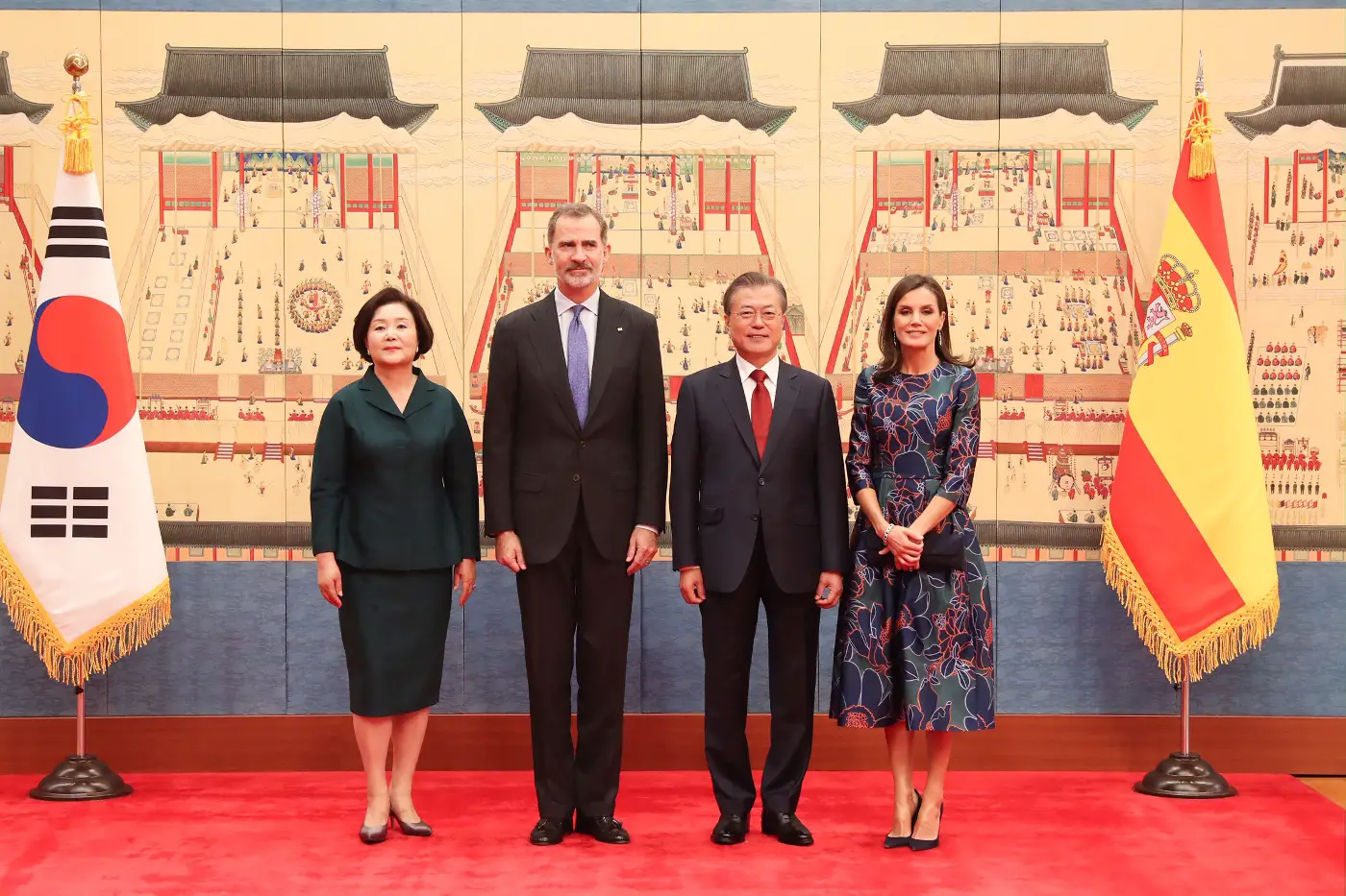 King Felipe and Queen Letizia started Day 1 of South Korea State Visit