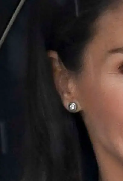 Queen Letizia wore Diamond Stud Earrings