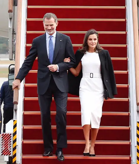Queen Letizia and King Felipe arrived in South Korea 1