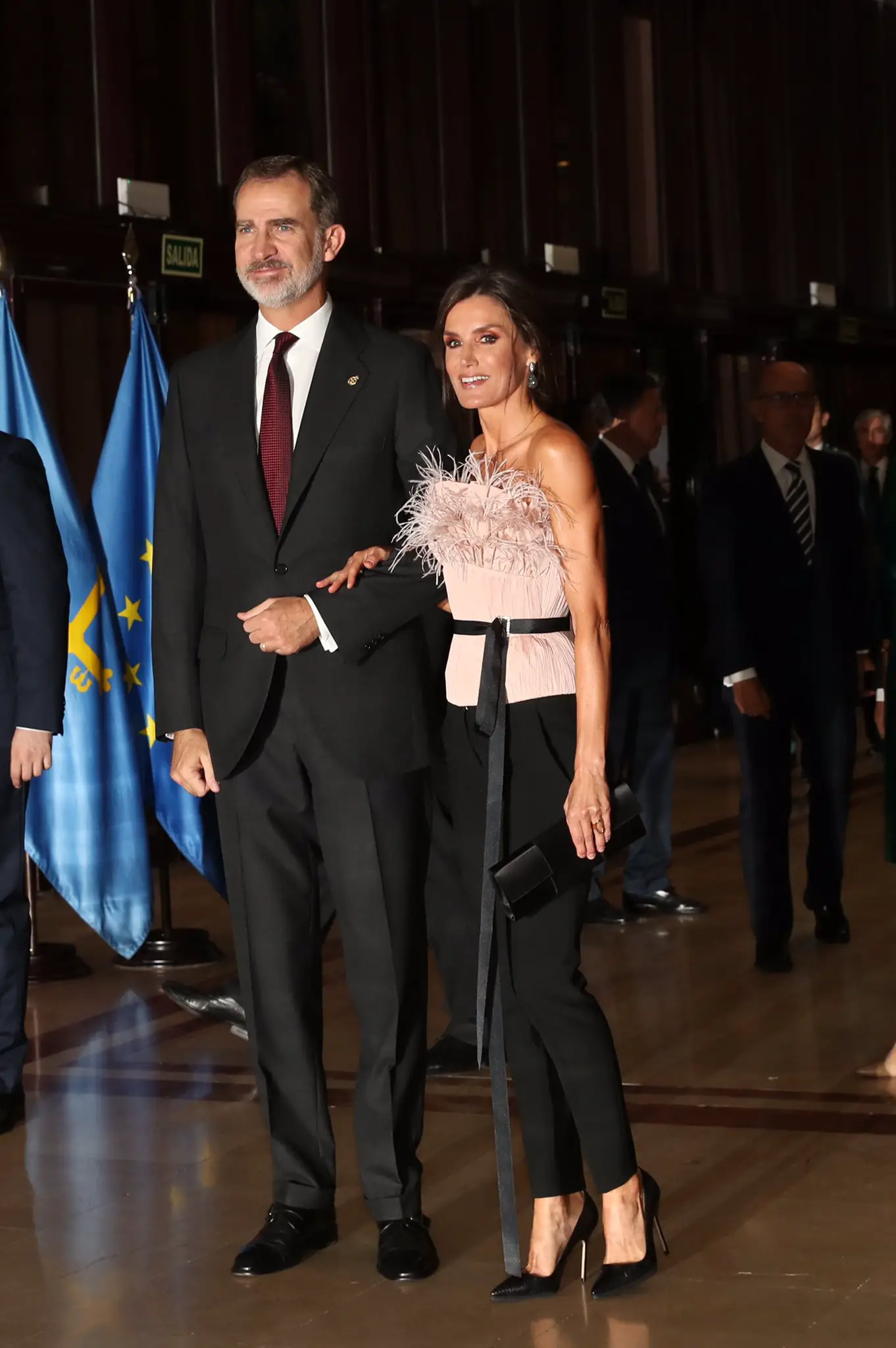 Queen Letizia dazzled in the 2nd skin top and pants at princess of asturias awards musical concert 1