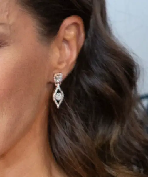 Queen Letizia wore diamond earrings