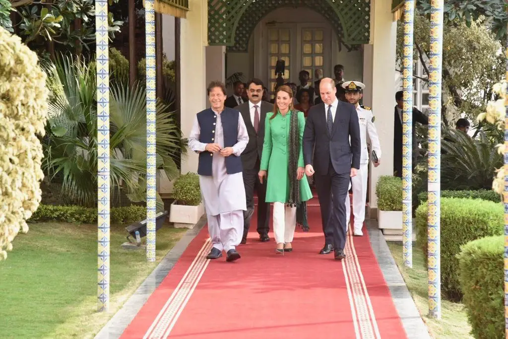 The Duke and Duchess of Cambridge met with Pakistani Prime minister and President