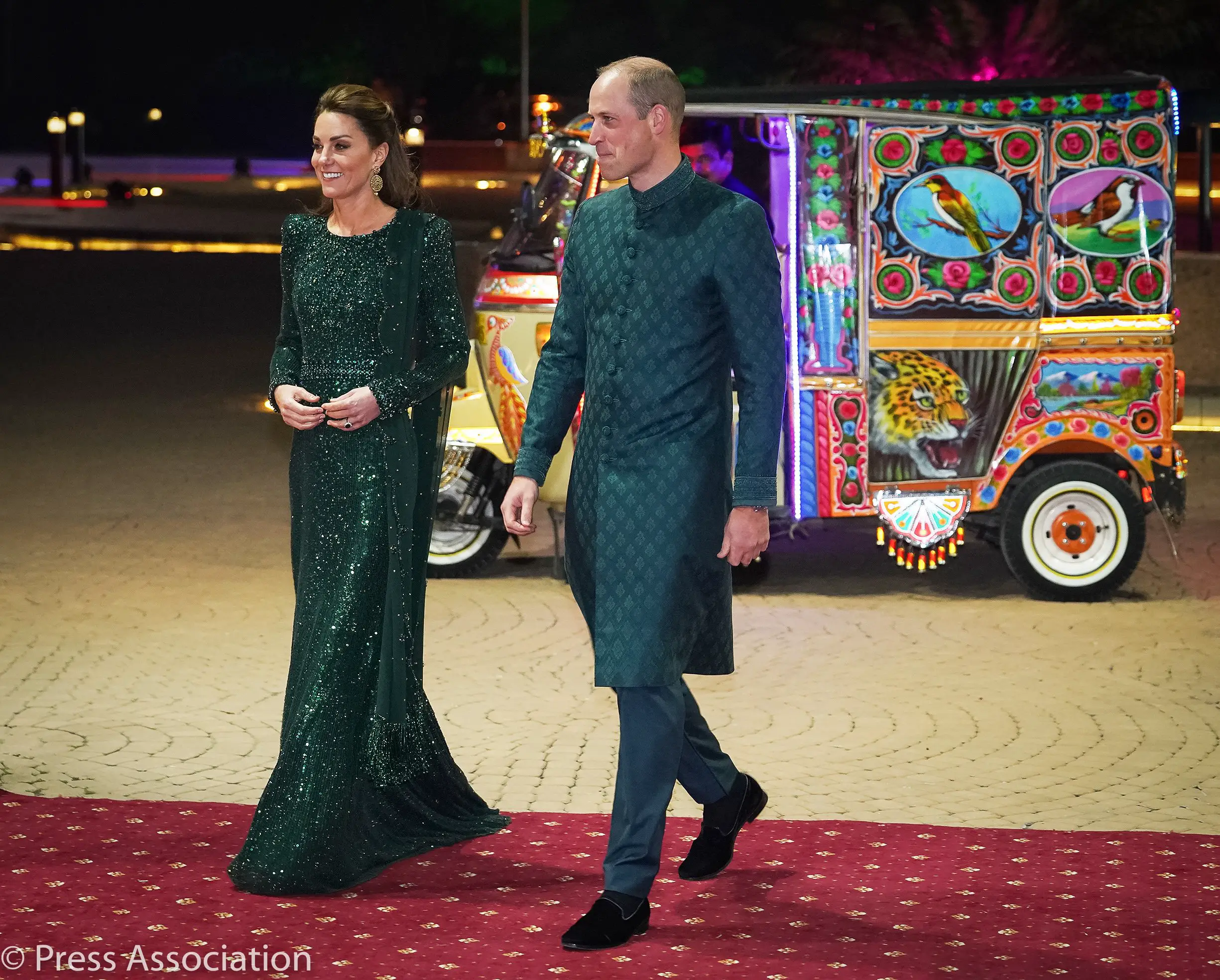 Duke and Duchess of Cambridge attended a reception hosted by British High Commissioner to Pakistan during Pakistan visit