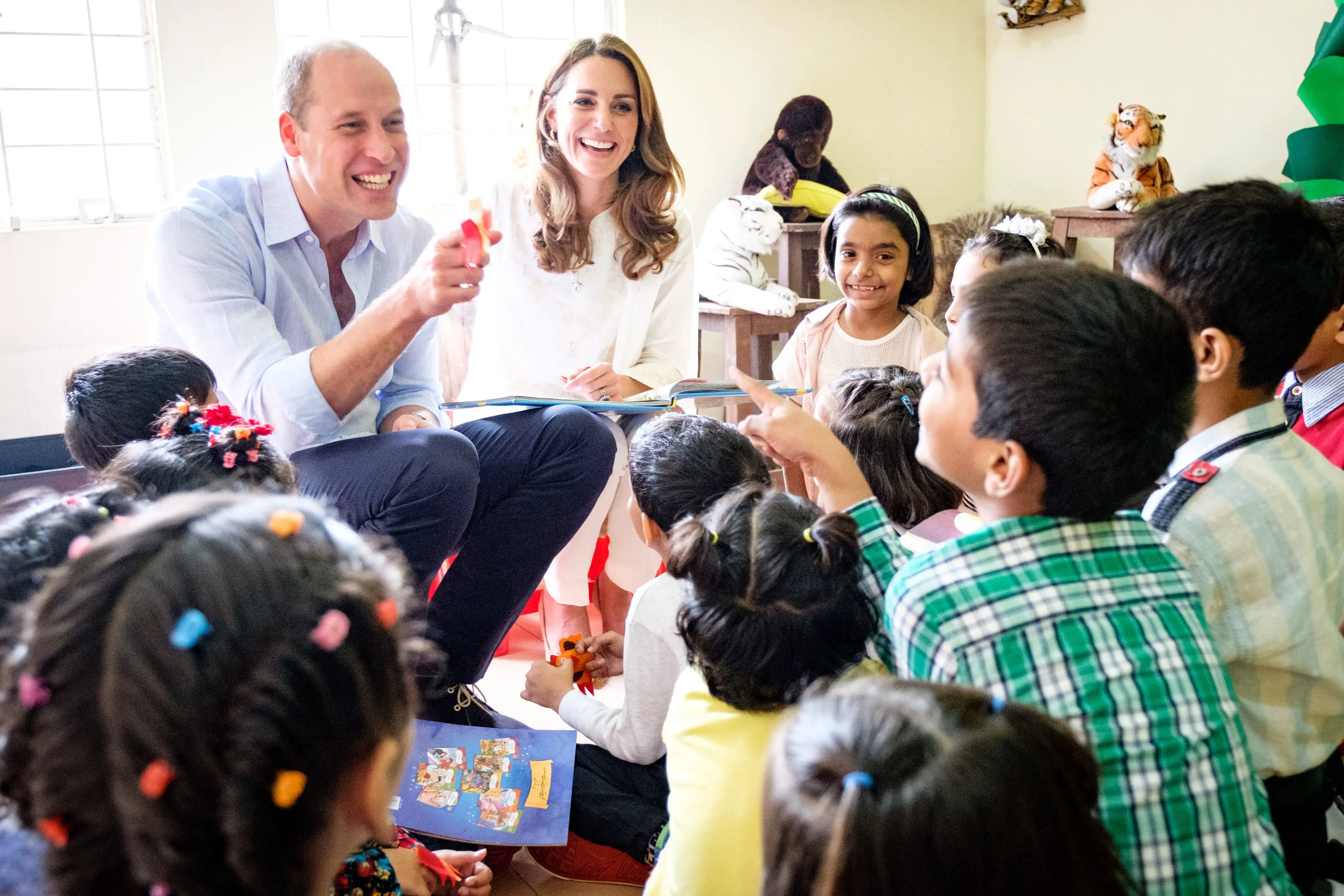Duke and Duchess of Cambridge attended a birthday party at SOS Village in Lahore Pakistan