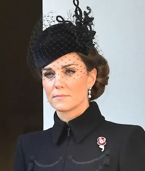 The Duchess of Cambridge at the remembrande day service in 2019