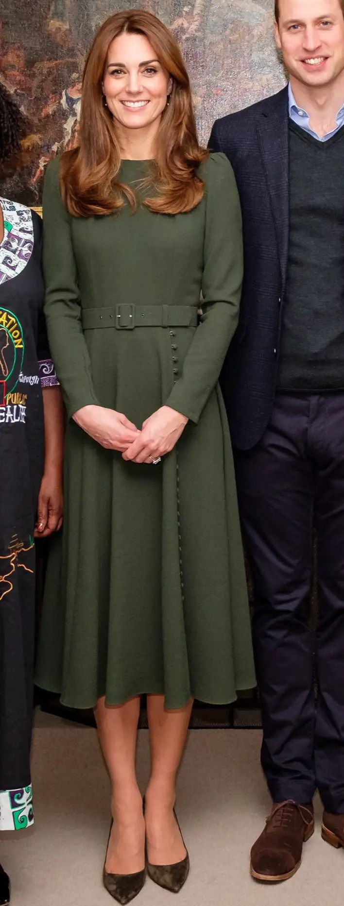 The Duchess of Cmbridge wore Beulah London Yahvi Tailored Midi Dress