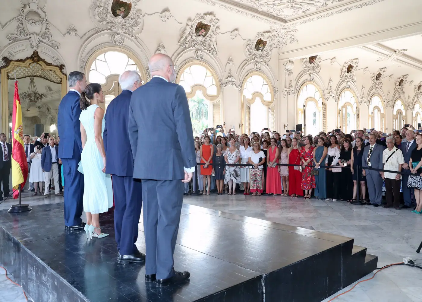 King Felipe and Queen Letizia attended Spanish Community Reception in Cuba