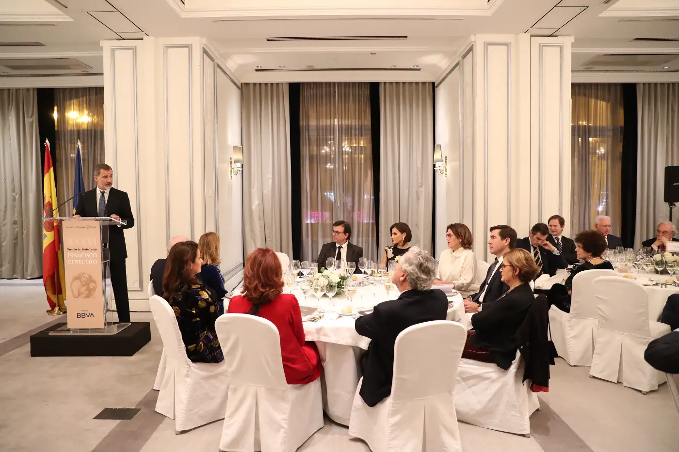 King Felipe and Queen Letizia attended the Francisco Cerecedo Journalism Awards