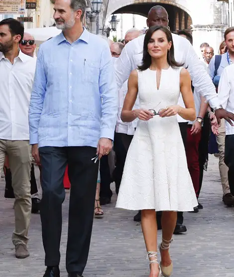 King Felipe and Queen Letizia toured the Havana City hand in hand