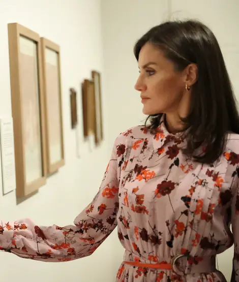 Queen Letizia attended the opening of the goya exhibition