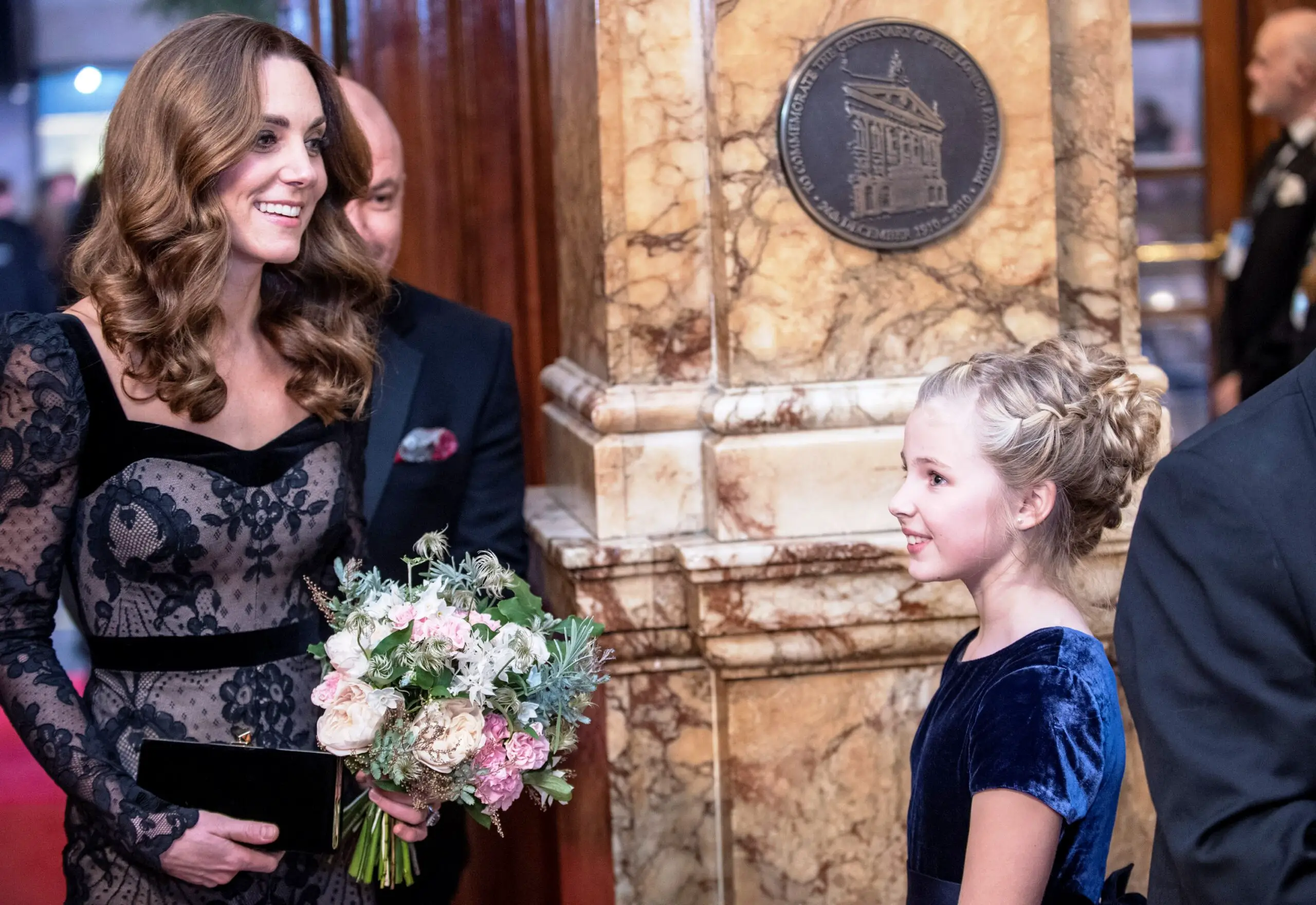 The Duchess of Cambridge received a beautiful bouquet upon arrival at The Royal Variety Performance in 2019