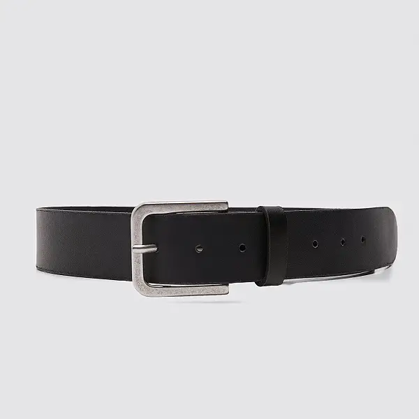 Zara Leather Belt with Buckle