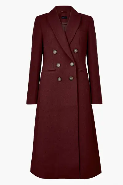 Dolce & Gabbana plum double-breasted coat Replikate