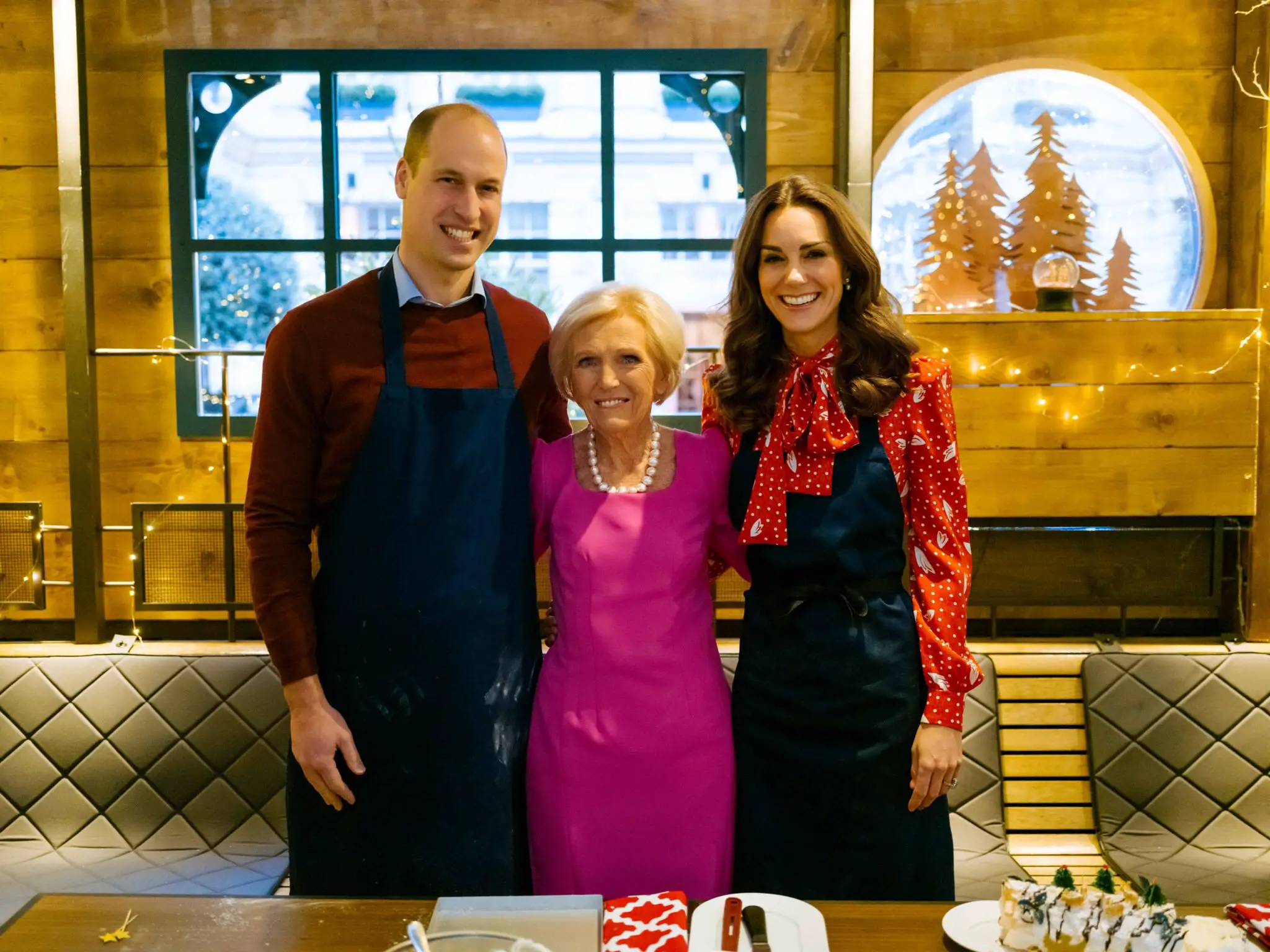 The Duke and Duchess of Cambridge joined Mary Berry at BBC Christmas Special