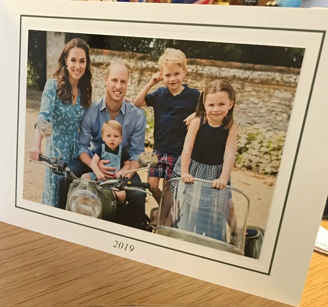 The Duke and duchess of Cambridge shared Christmas card in 2019