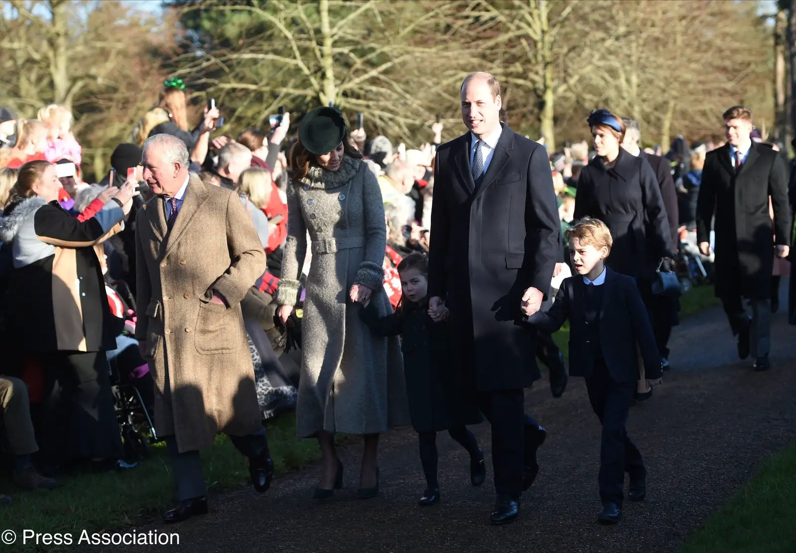 Prince George and Princess charlotte made debut at Christmas Church Service with Duke and Duchess of Cambridge
