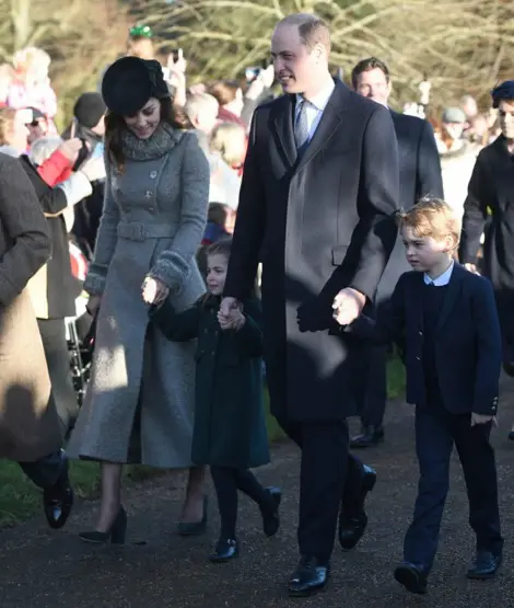 Prince George and Princess charlotte made debut at Christmas Church Service with Duke and Duchess of Cambridge
