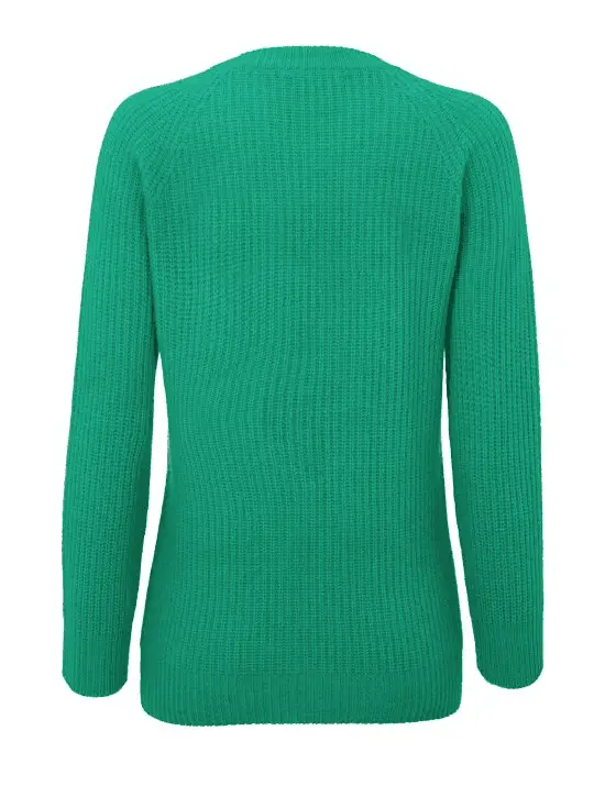 Duchess of Cambridge wore Really Wild Long Crew Neck Emerald Jumper to Family Action Christmas