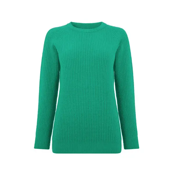Duchess of Cambridge wore Really Wild Long Crew Neck Emerald Jumper to Family Action Christmas