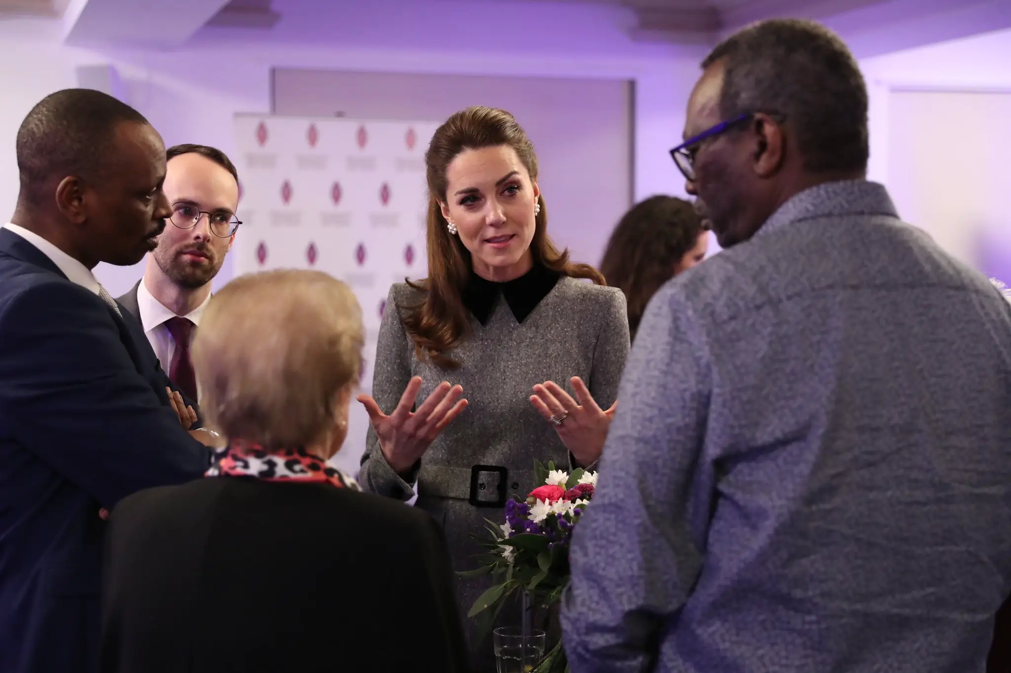 The Duke and Duchess of Cambridge met with the Holocaust Survivors and their families at the Holocaust Memorial Day Service