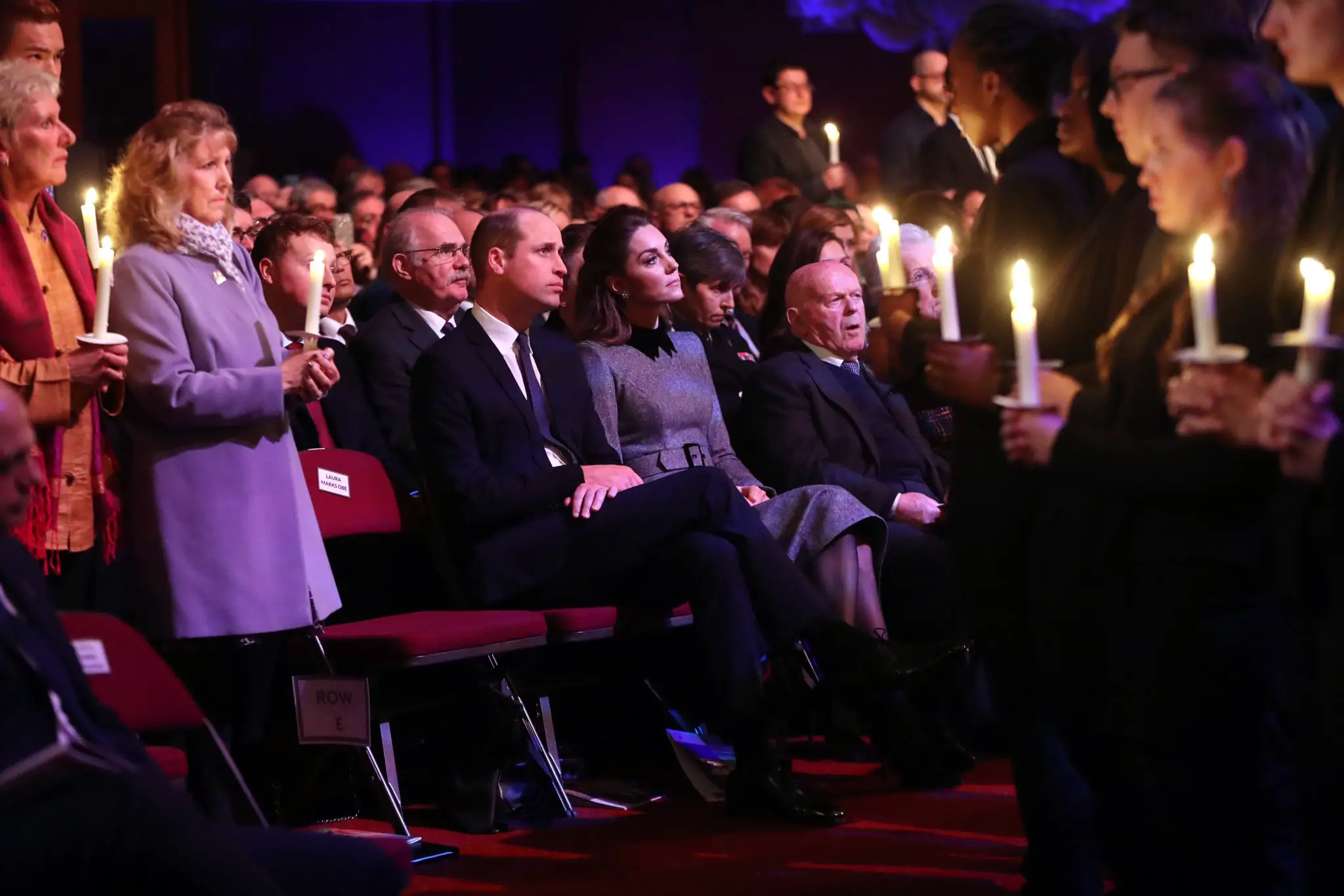 The Duke and Duchess of Cambridge attended the ceremony to mark Holocaust Memorial Day at Central Hall in Westminster, London