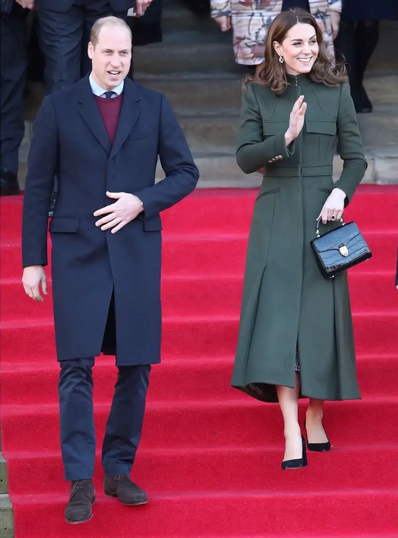 The Duchess of Cambridge wore green Alexander McQueen coat in January 2020 when she visited Bradford