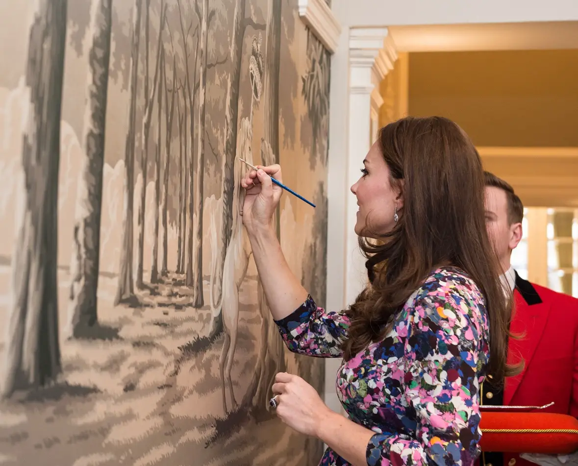 The Duchess of Cambridge visited The Goring hotel in March 2015 to mark its 105th anniversary 