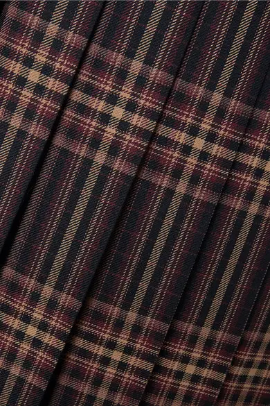 Duchess of Cambridge wore Gucci Pleated checked wool-twill midi skirt in January 2020