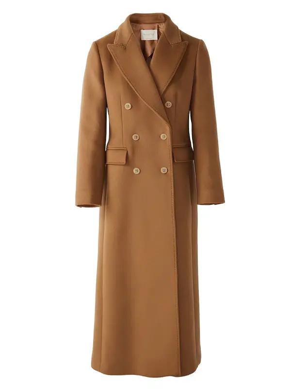The Duchess of Cambridge wore Massimo Dutti Limited Edition Button Cashmere Wool Camel Coat to Cardiff