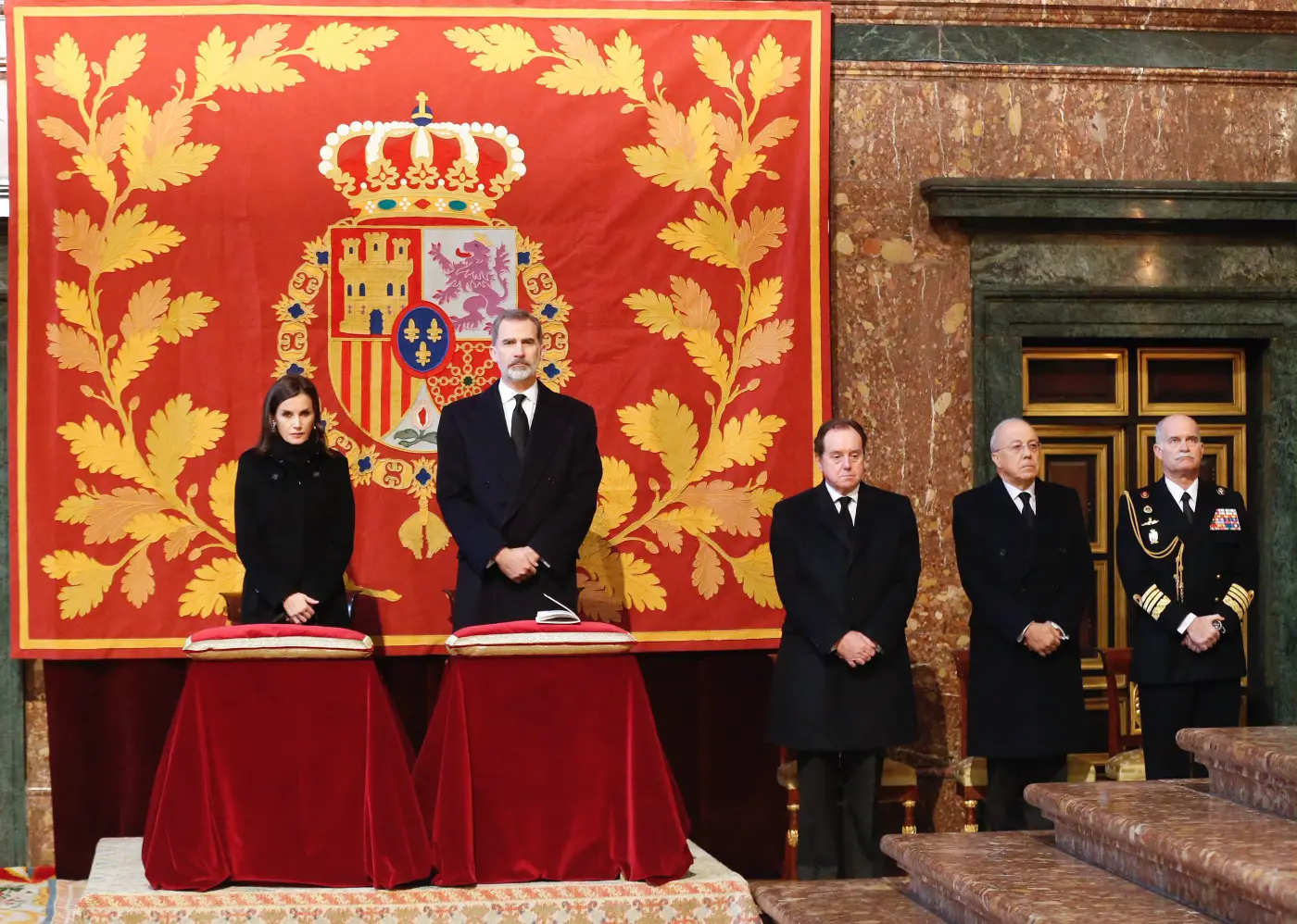 Queen Letizia attended the funeral of Infanta Pilar