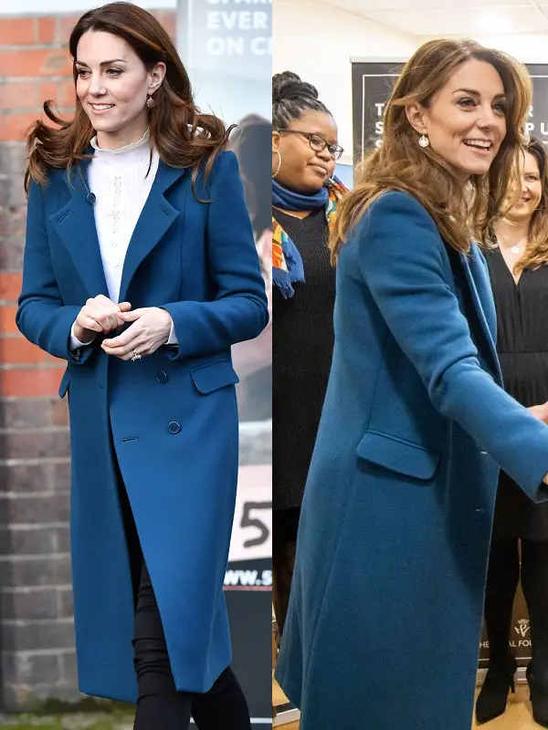 The Duchess of Cambridge wore UFO Blue Coat