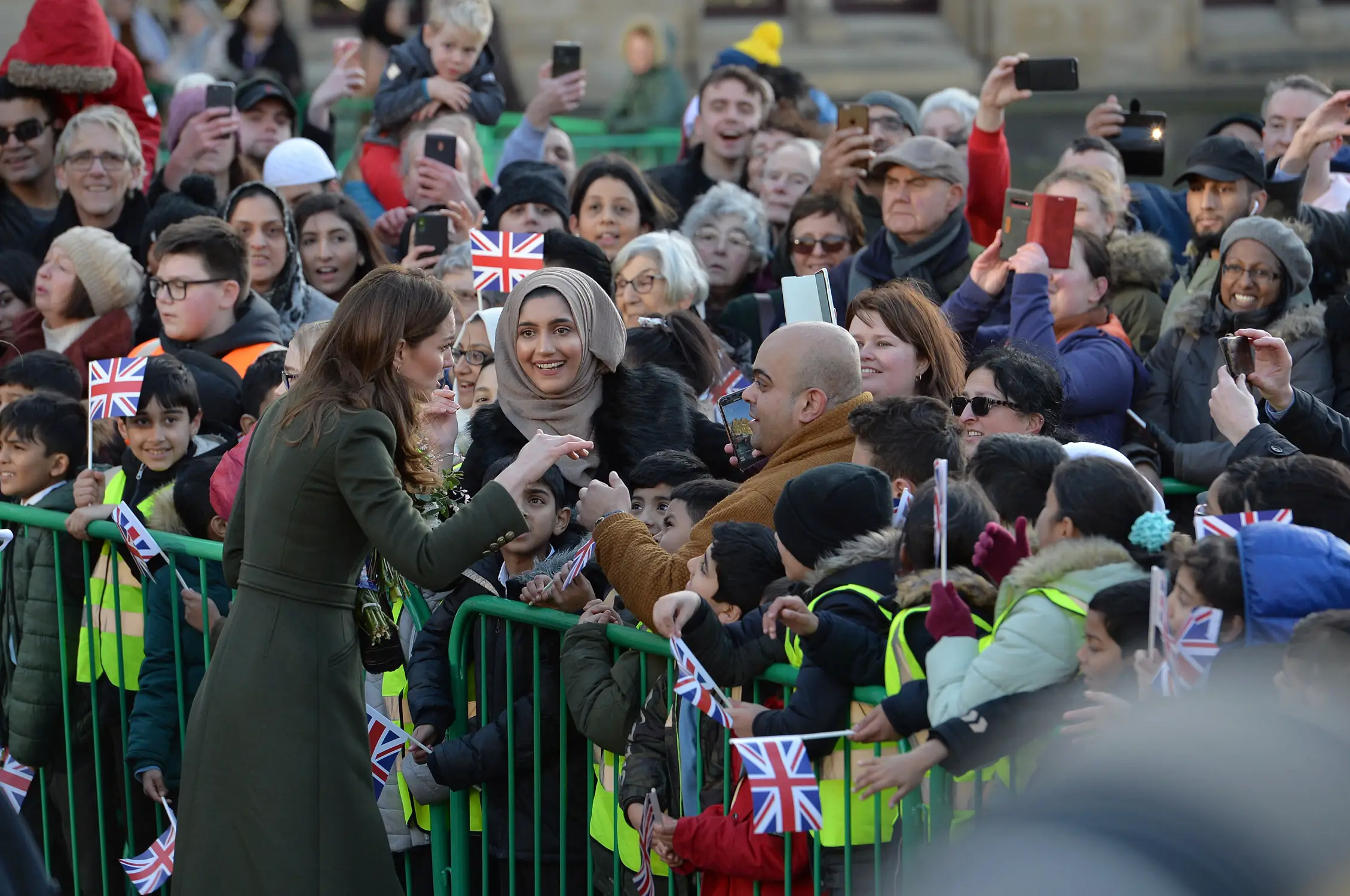 The Duke and Duchess of Cambridge met with locals during a visit to Bradford