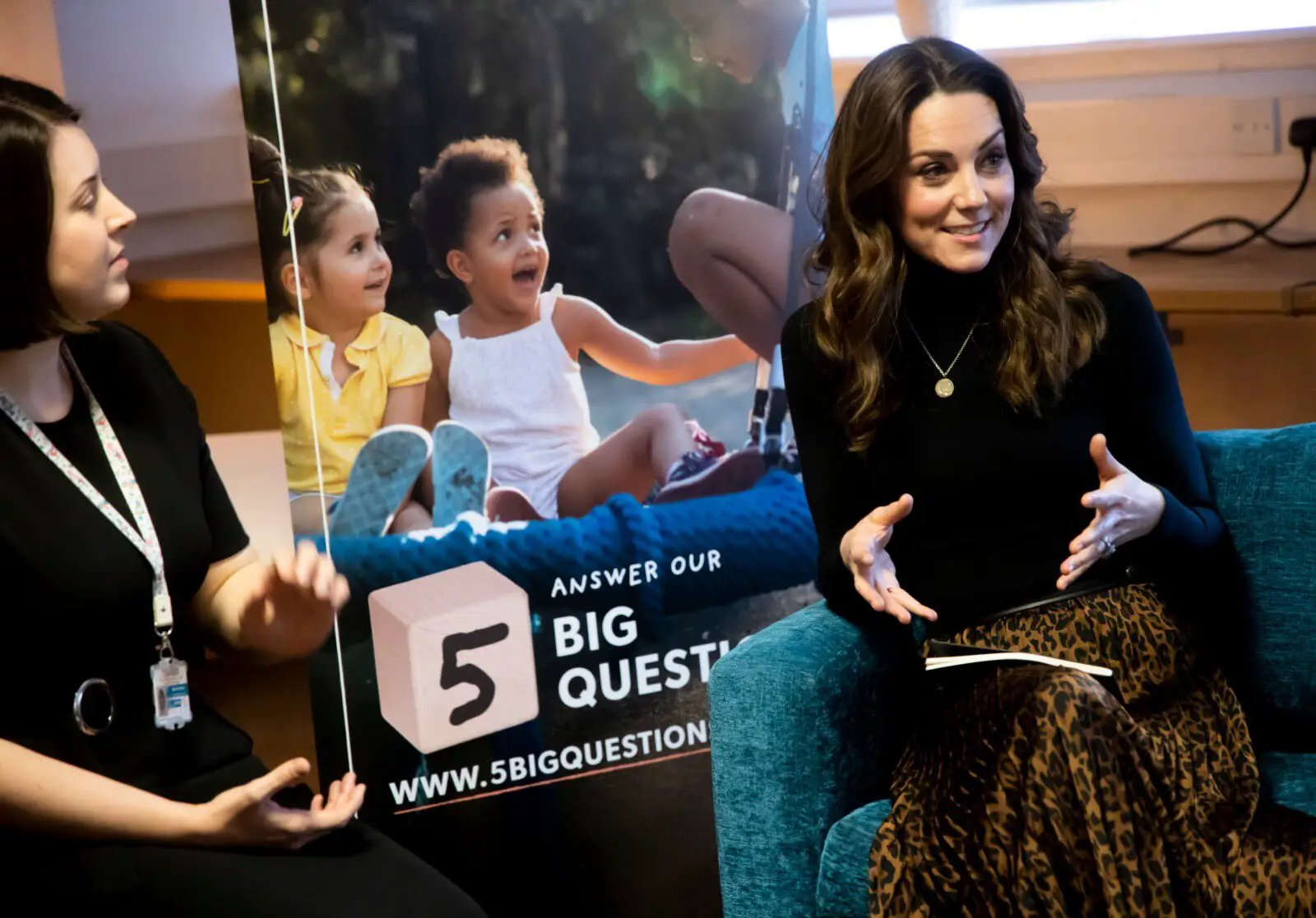 The Duchess of Cambridge took her 5 Big question survey to Cardiff