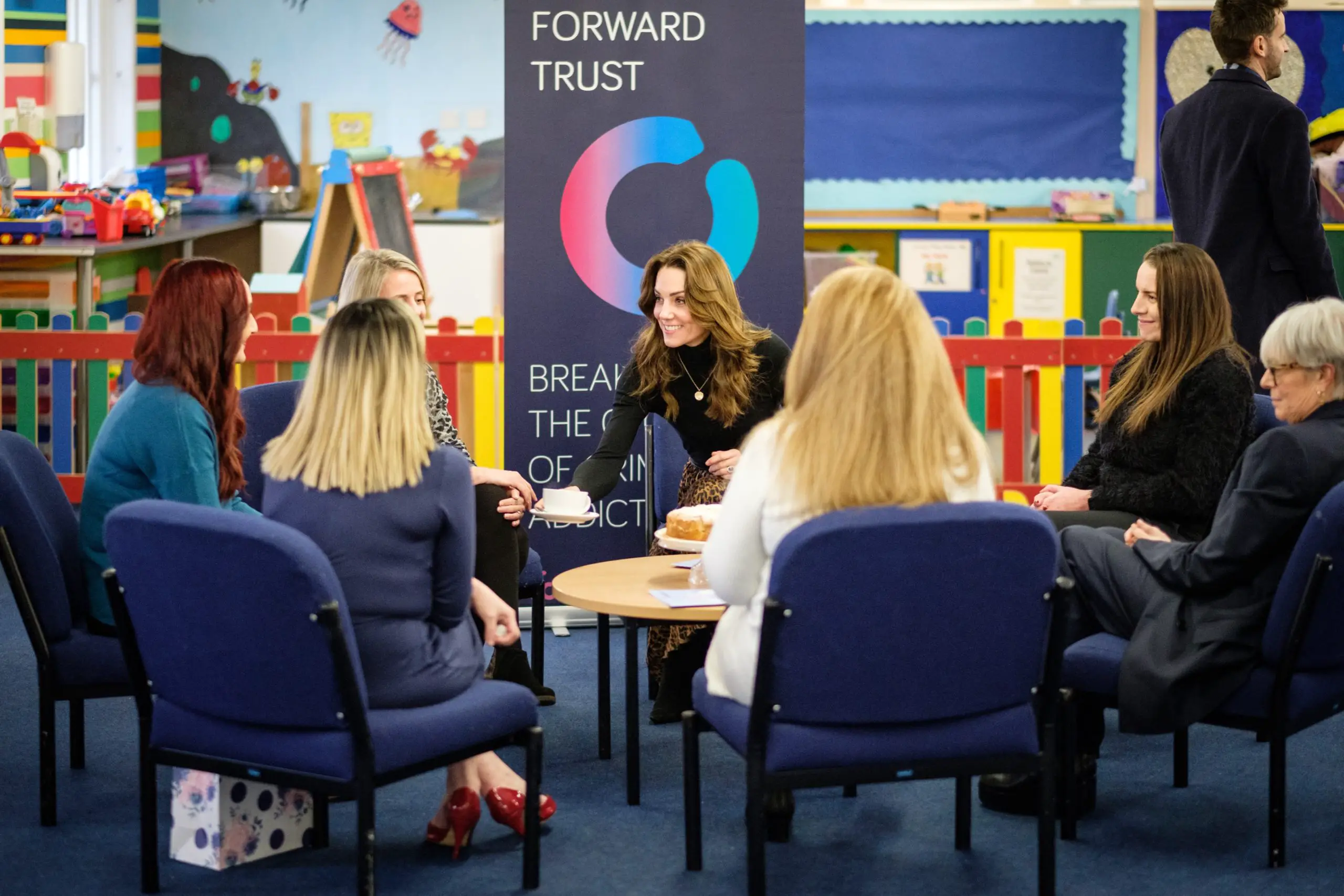 The Duchess of Cambridge met with the members of The Forward Trust at HM Surrey Prison