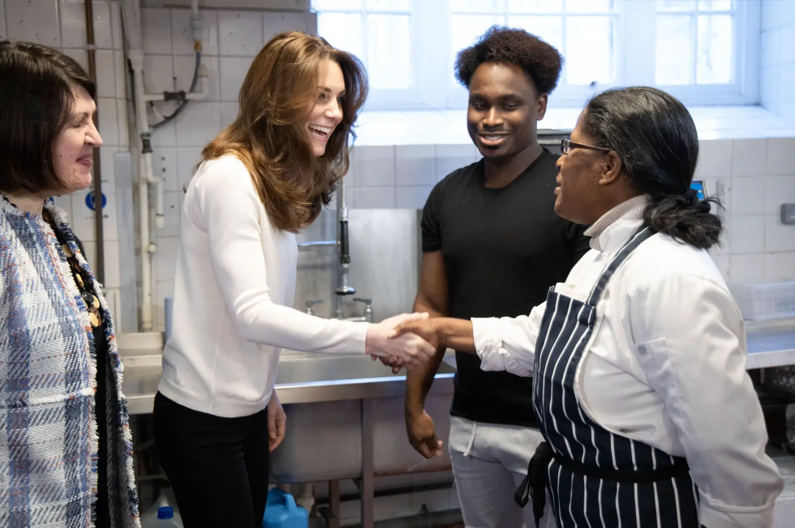 The Duchess of Cambridge met with the staff at the LEYF Early Years Chef Academy