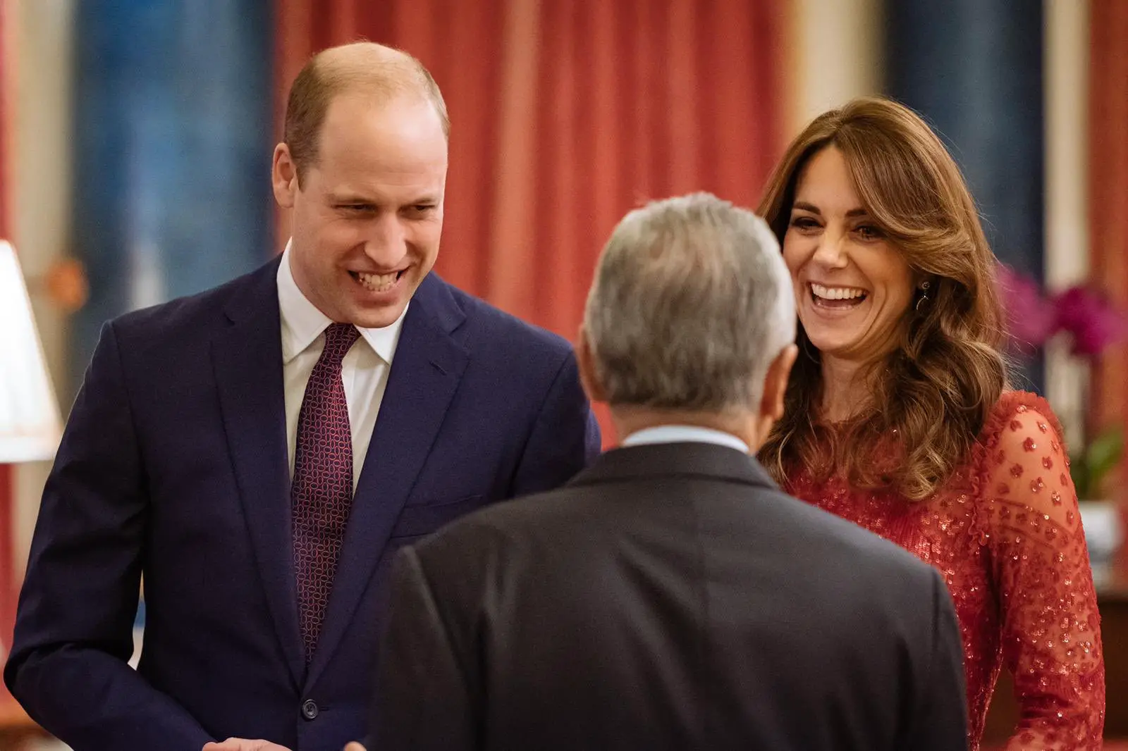 The Duke and Duchess of Cambridge meeting the guests of the UK-Africa summit reception at Buckingham Palace