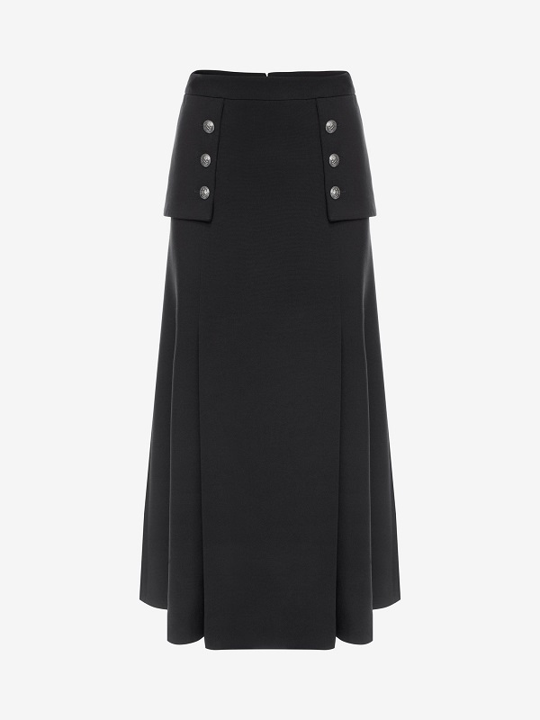 The Duchess of Cambridge wore Alexander McQueen Military Inspired Long Skirt to Leicestershire The Duchess of Cambridge wore Alexander McQueen Military Inspired Long Skirt to Leicestershire