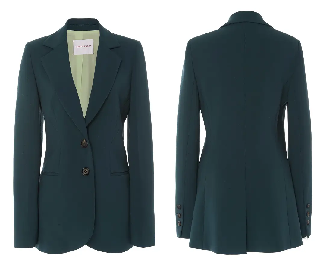 Carolina Herrera Two-Button Wool-Blend Jacket