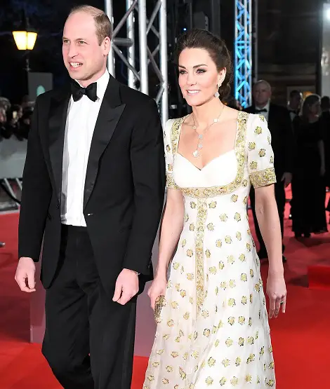Duke and Duchess of Cambridge at BAFTA 2020 red carpet
