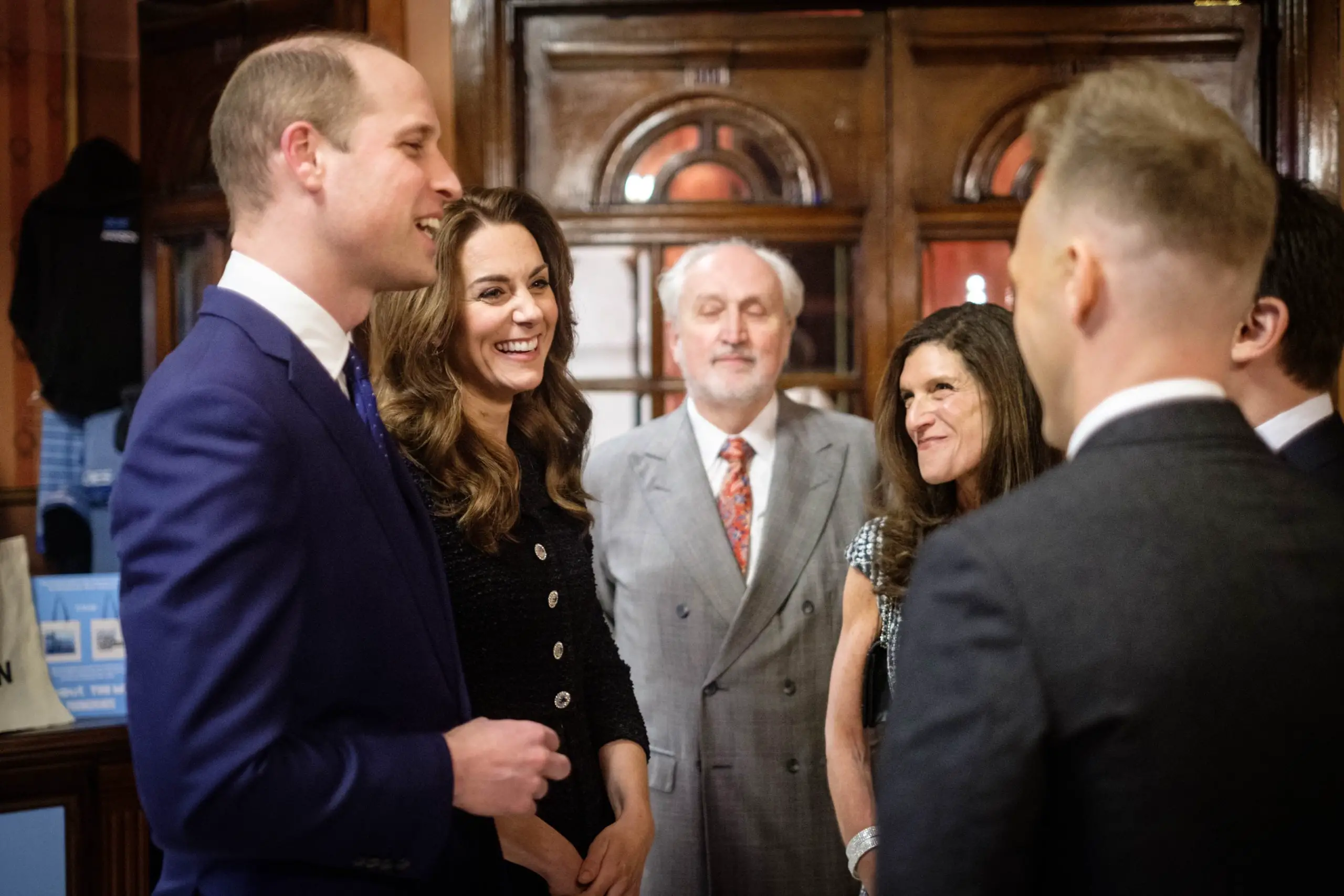 The Duke and Duchess of Cambridge met with the cast of Dear Evan Hansen' at the Noël Coward Theatre
