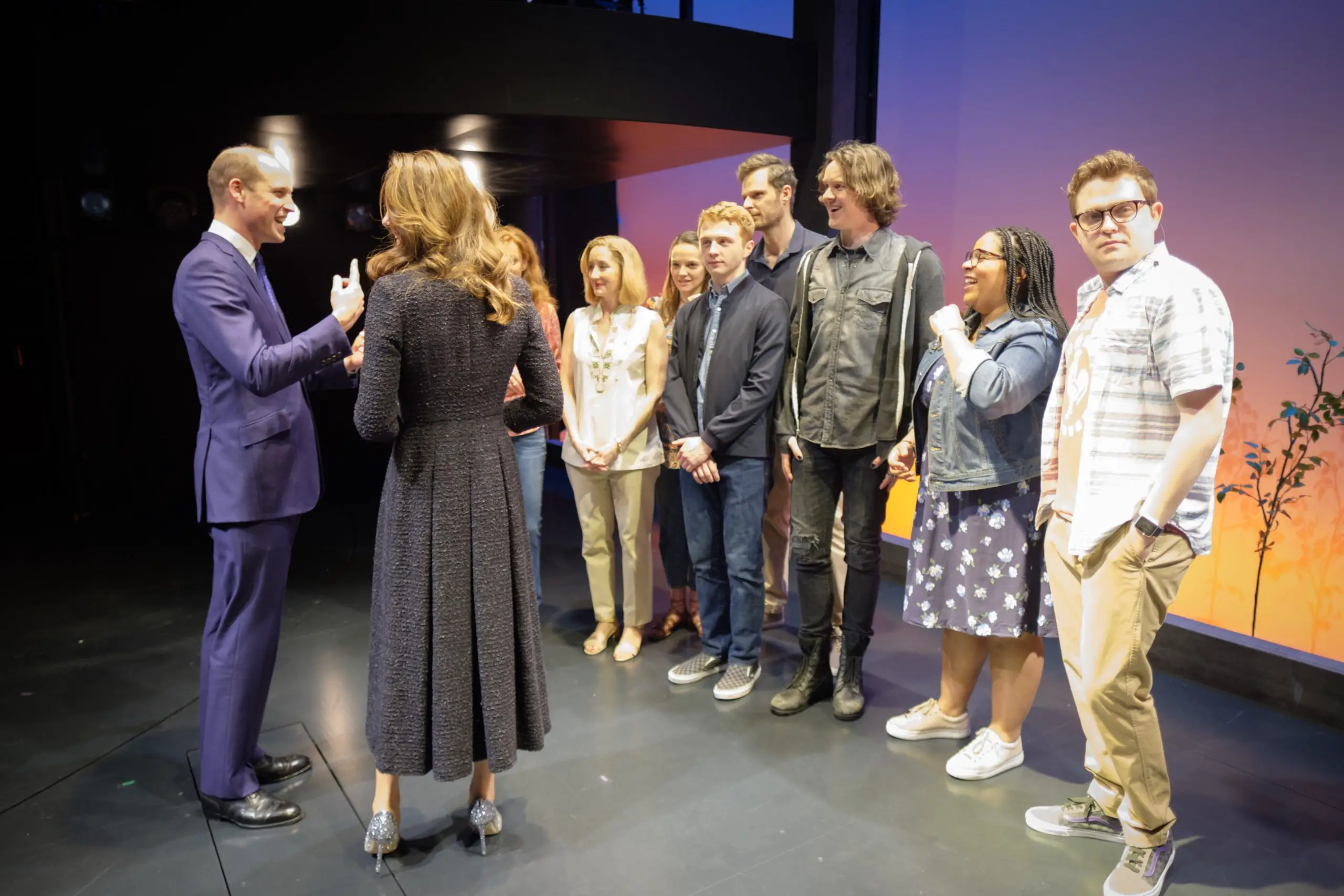 The Duke and Duchess of Cambridge attended a special performance of Dear Evan Hansen' at the Noël Coward Theatre and met with the cast