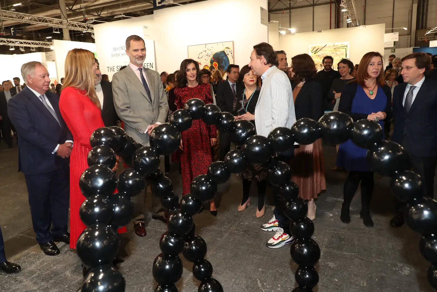 King Felipe and Queen Letizia attended the opening of Art Fair