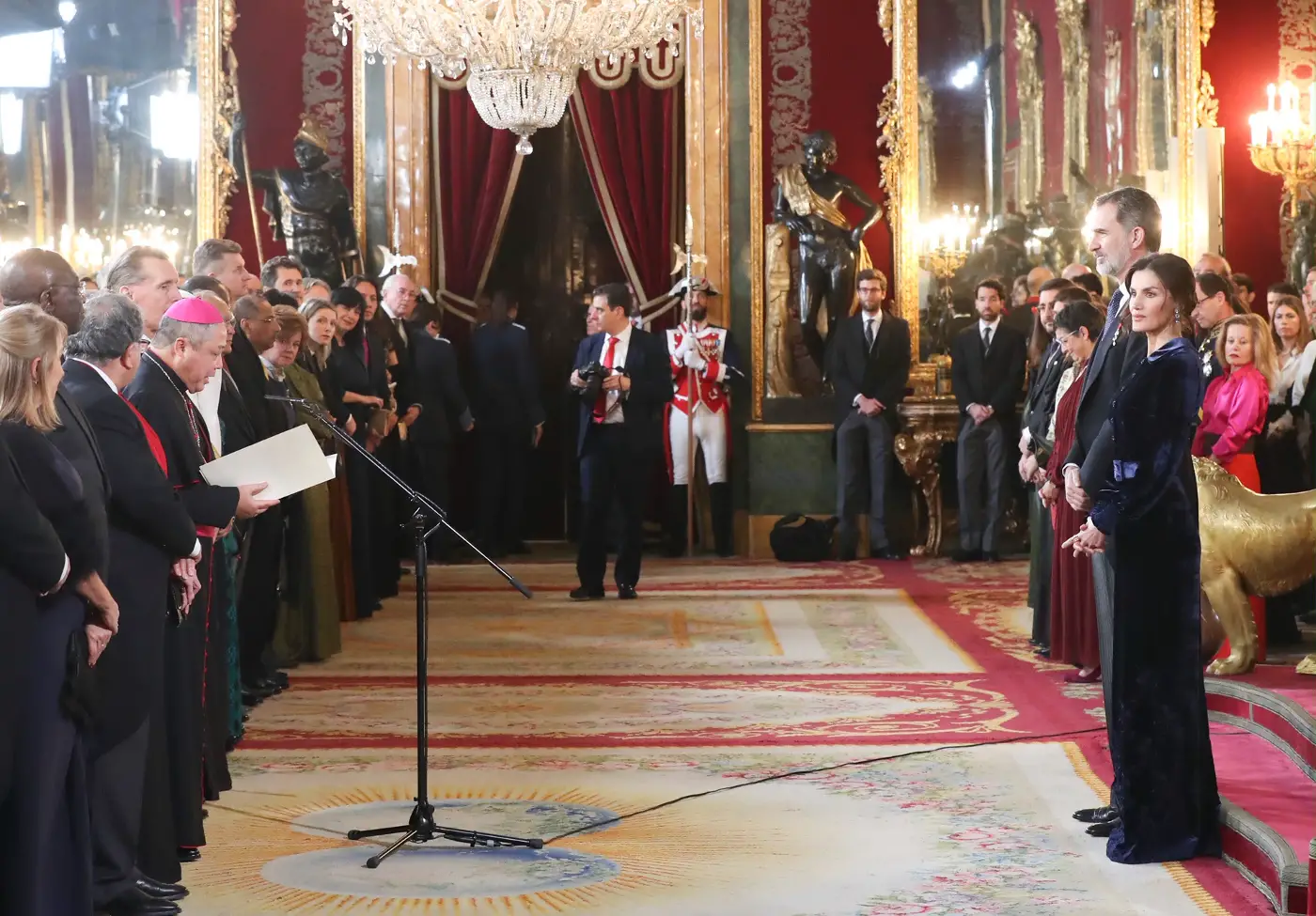 King Felipe and Queen Letizia hosted Diplomatic Reception