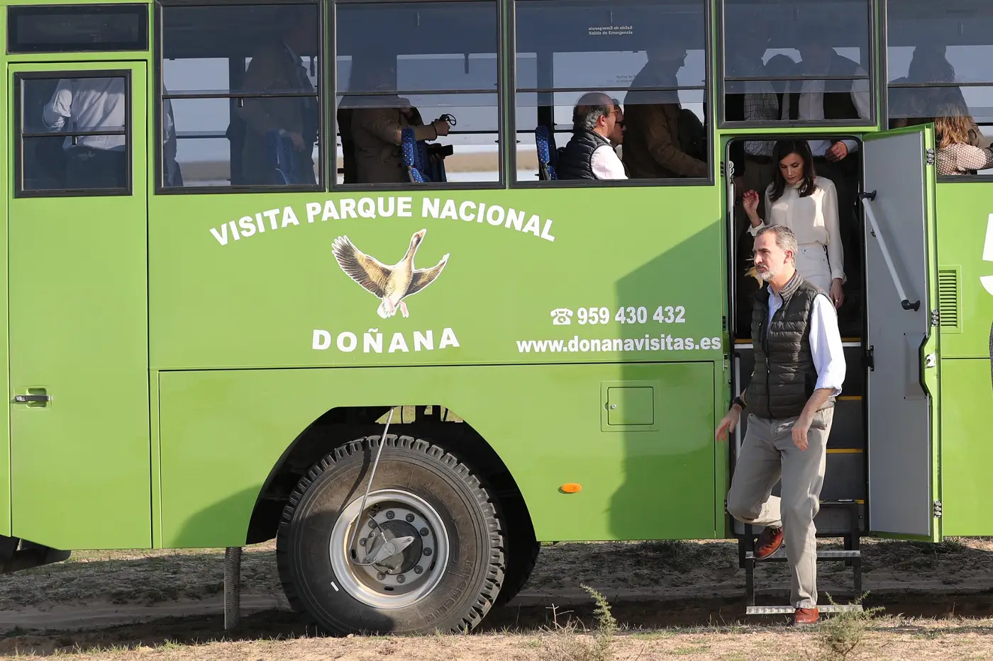 King Felipe and Queen Letizia of Spain visited National Park