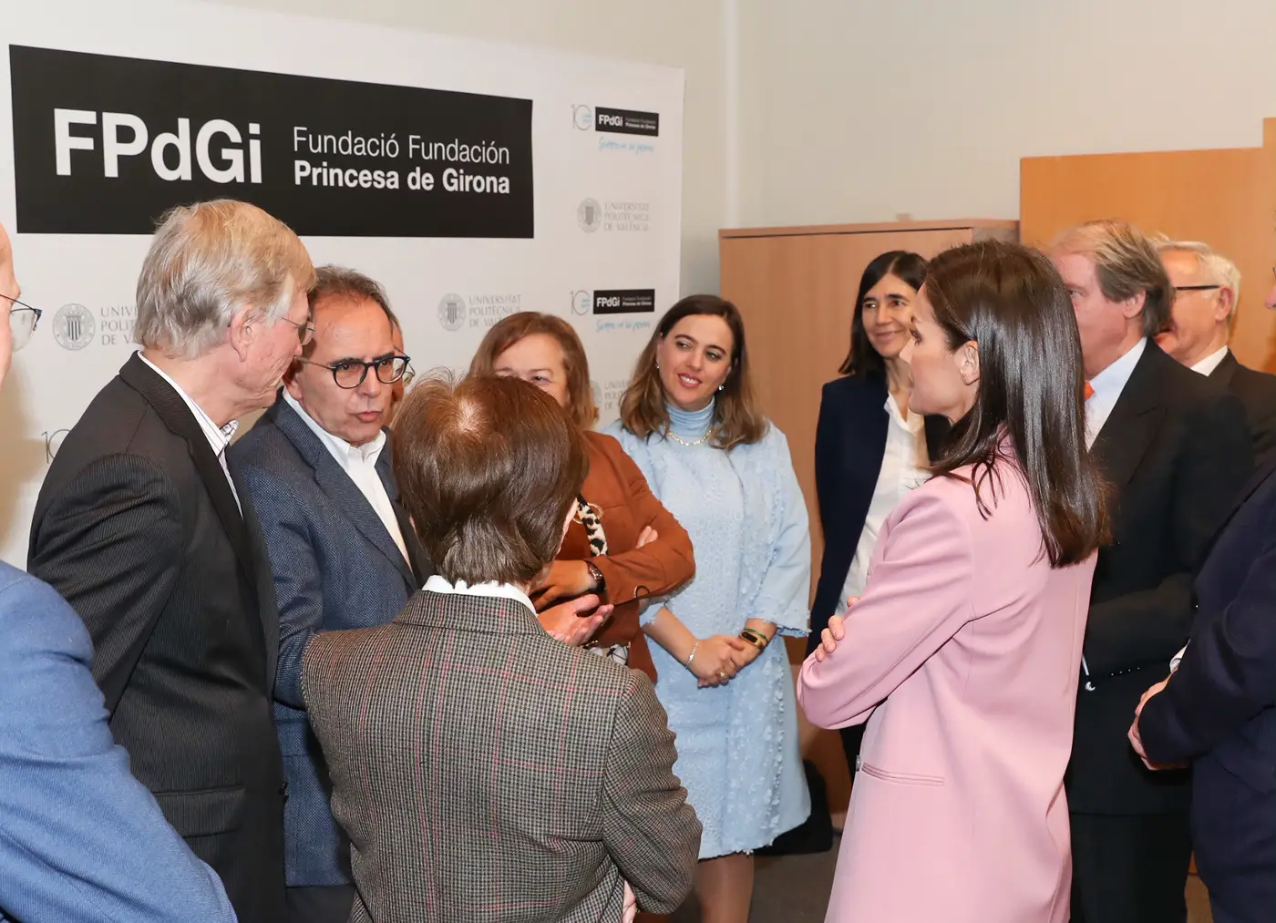 Queen Letizia of Spain annoucnes the winner of Princess of Girona Scientific category awards