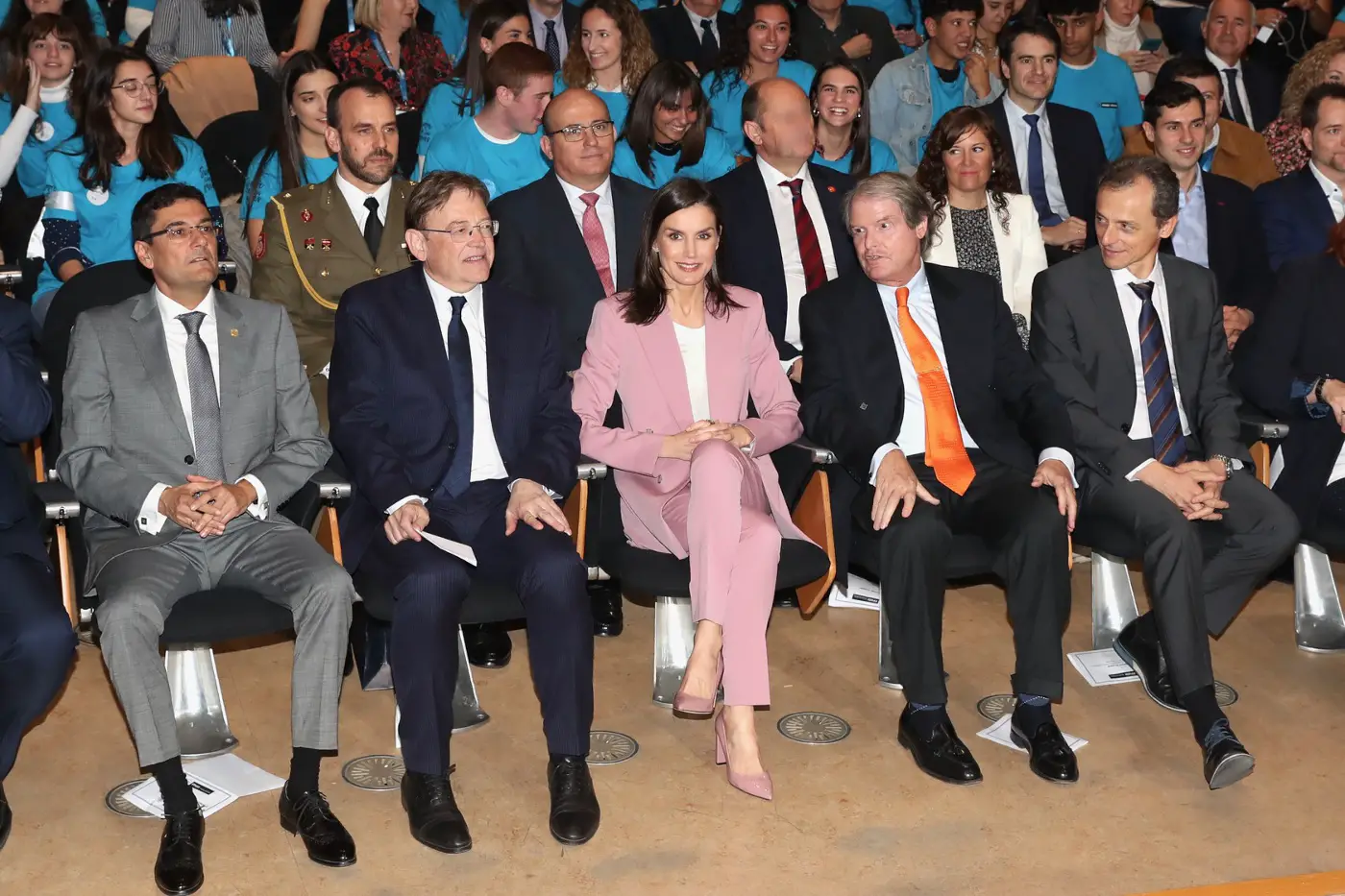 Queen Letizia also attended a presentation of the 2020 Awards Tour and the “Challenge” during University visit