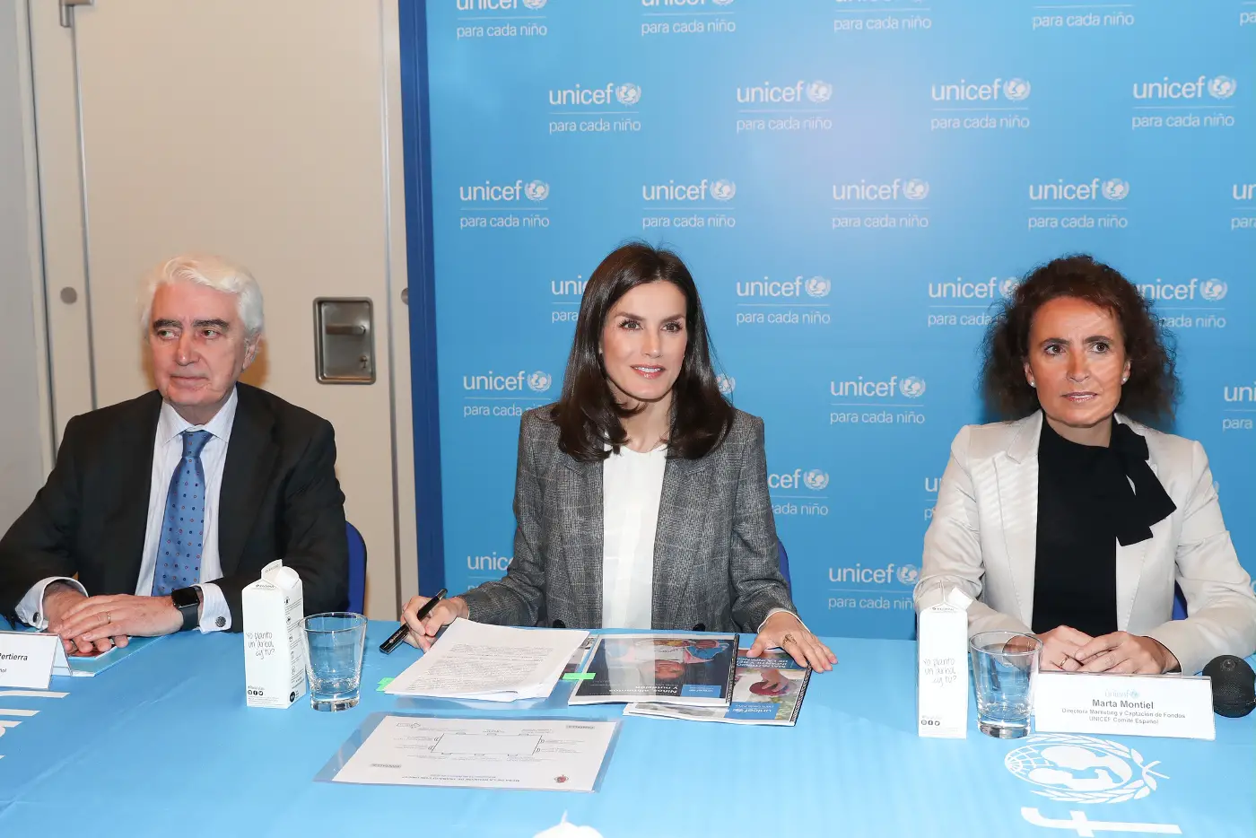 Queen Letizia of Spain at the UNICEF Meeting