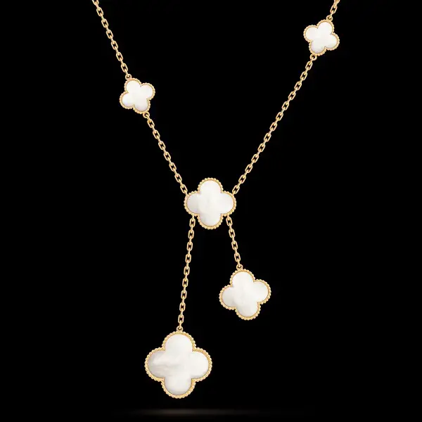 Duchess of Cambridge wore Van Cleef & Arpels Magic Alhambra 6 motifs necklace at BAFTA 2020