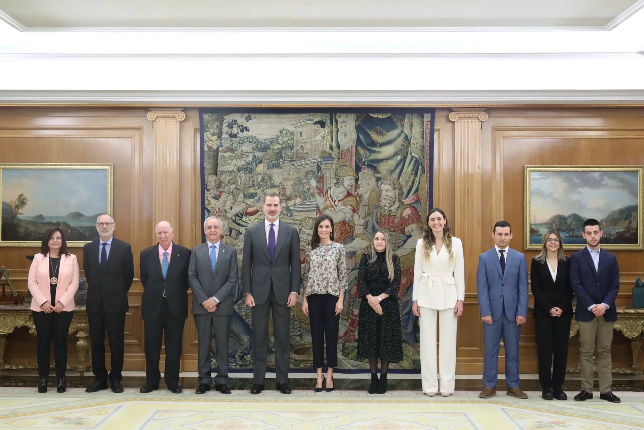 Queen Letizia received audience at palace
